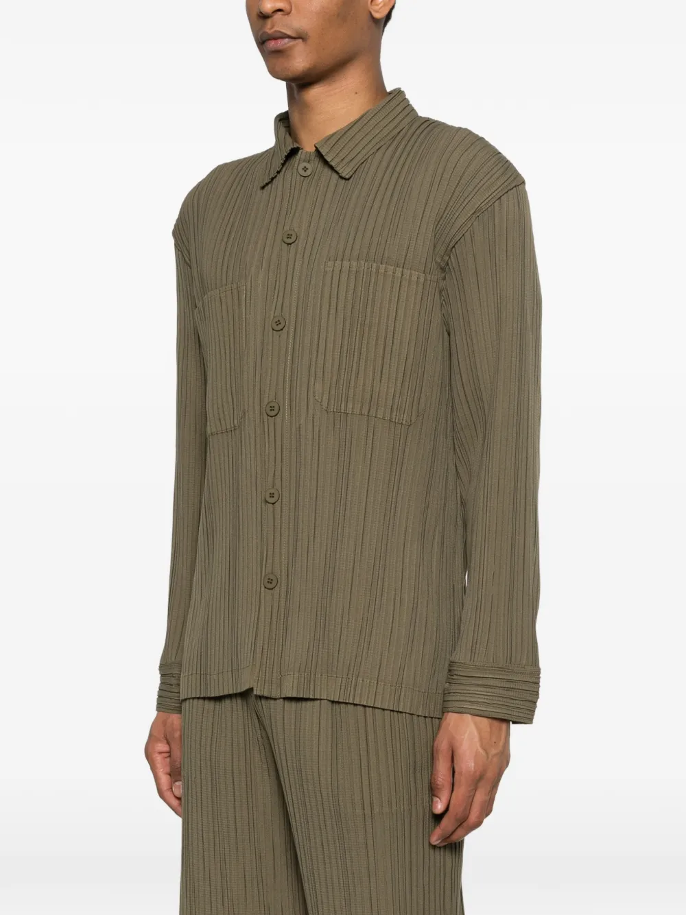 Pocketed Buttoned Shirt