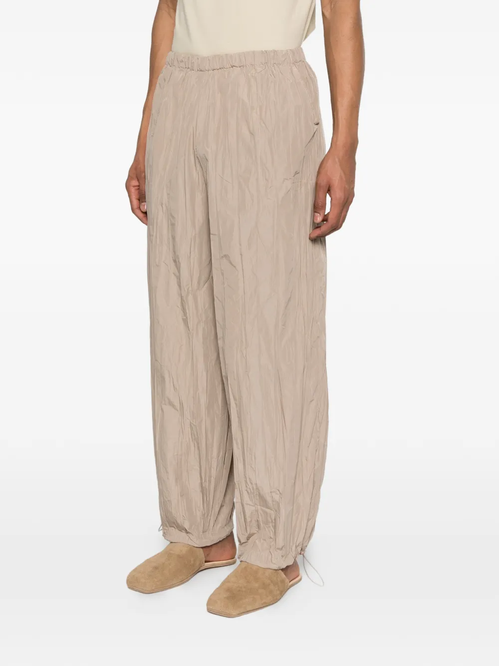  Gongdid Design Elasticated-waistband Trousers - Neutrals 