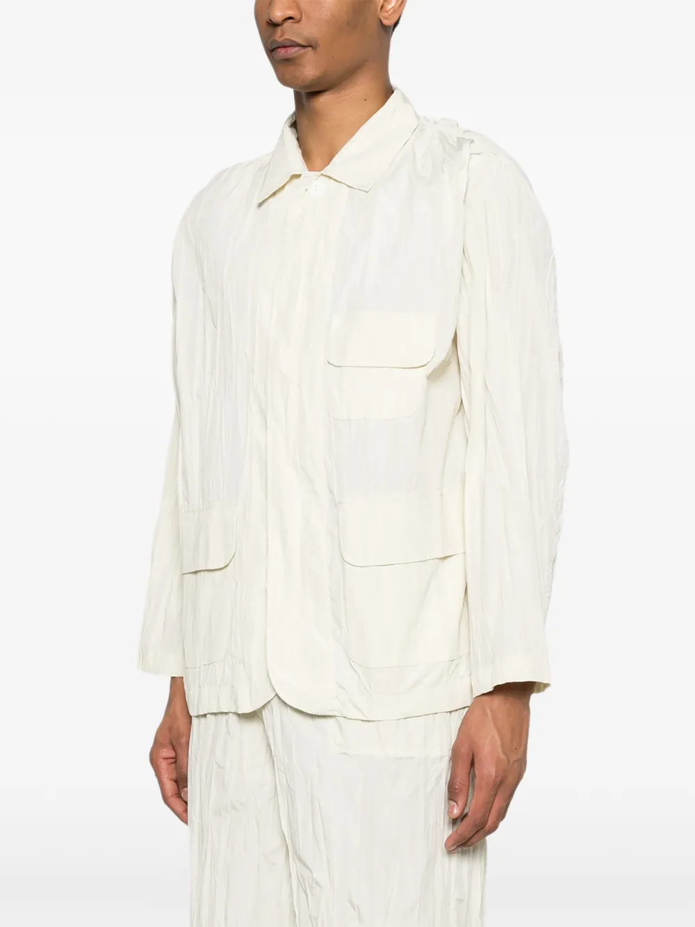  Gongdid Design Flap-pocket Jacket - Neutrals 