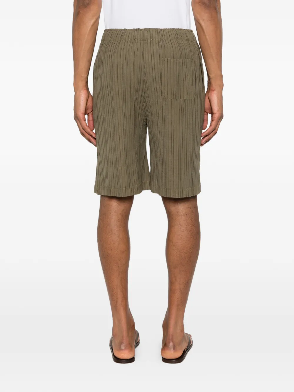 Pleated Elasticated Track Shorts