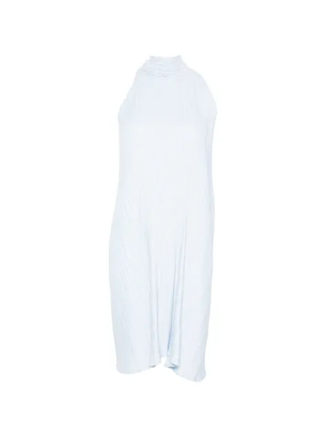 Gongdid Design vestido con pliegues y cuello halter