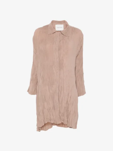 Gongdid Design vestido camisero corto con diseño plisado