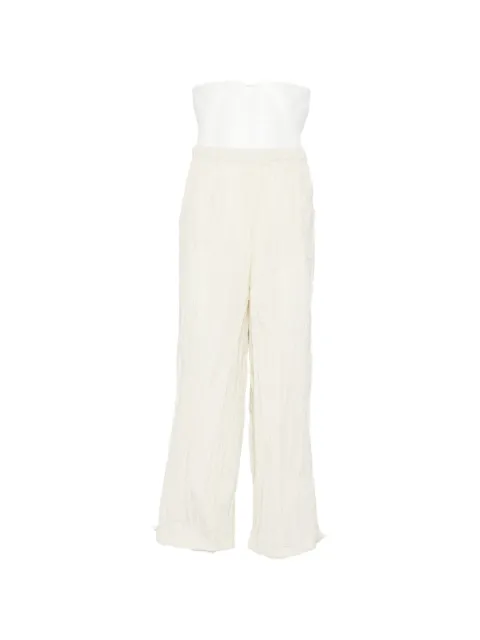 Gongdid Design textured straight-leg trousers