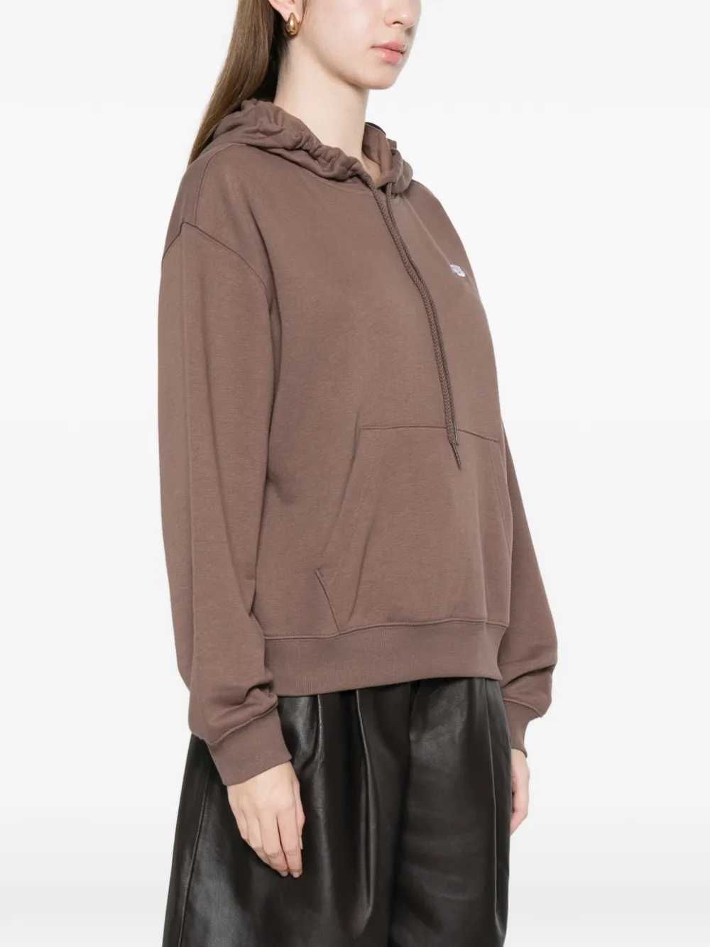 New Balance Hoodie met logodetail Bruin