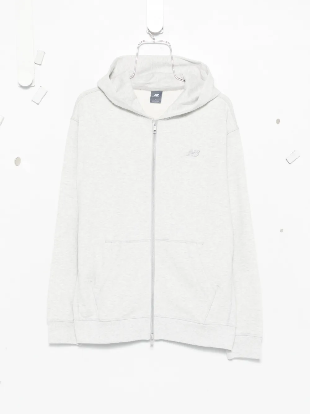 New Balance hooded zip hoodie - Grigio