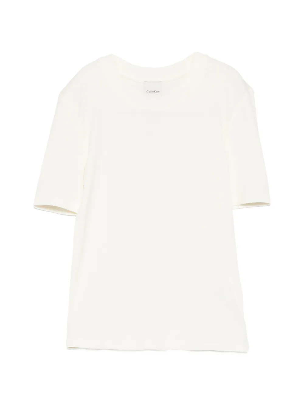Calvin Klein ribbed T-shirt - Toni neutri