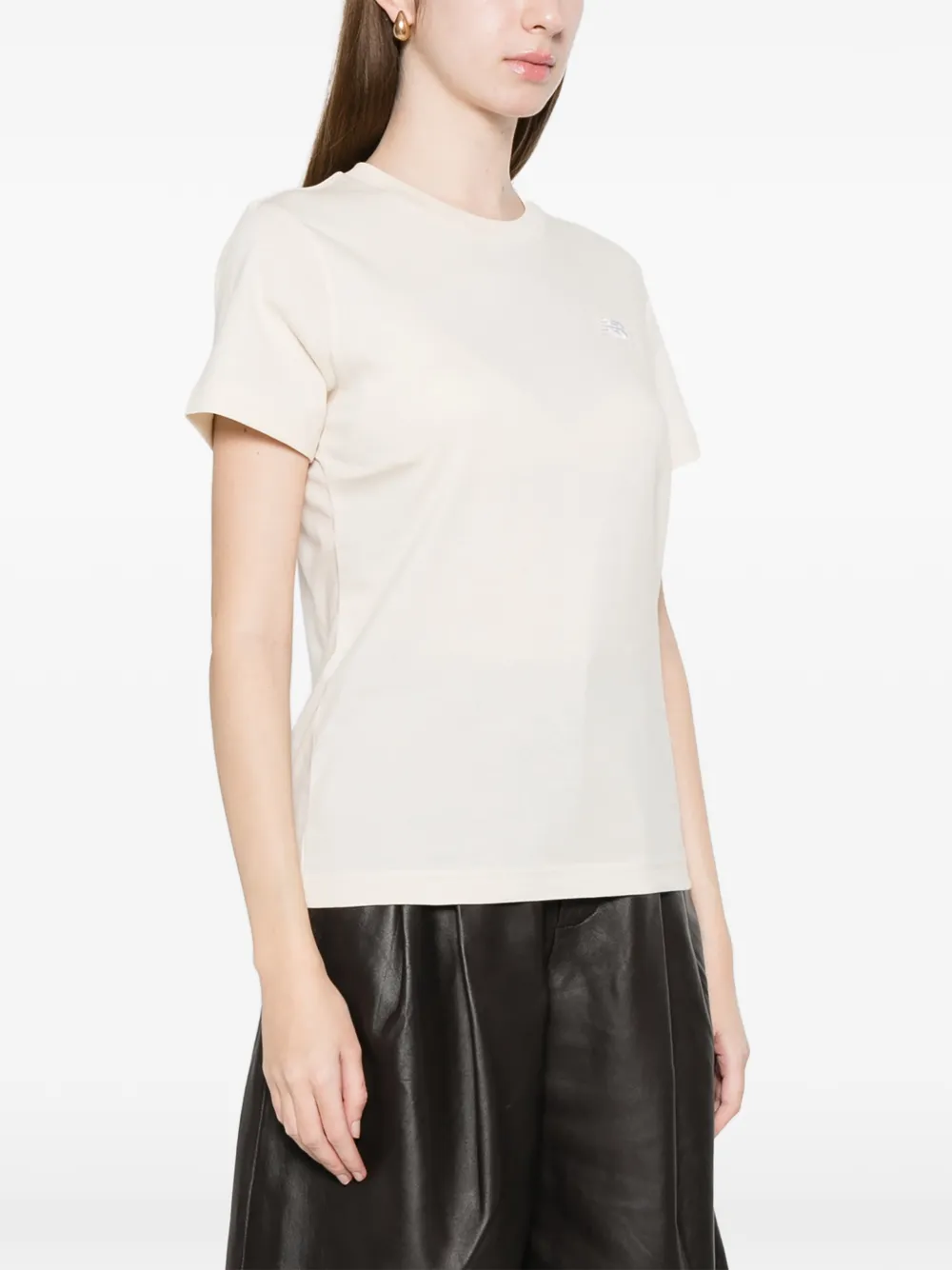 New Balance T-shirt met logo Beige