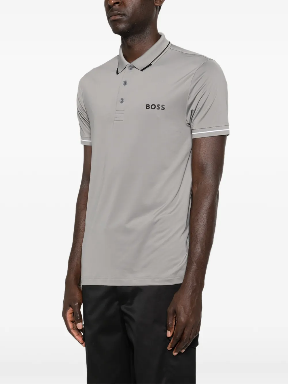 BOSS Paul Pro poloshirt Grijs