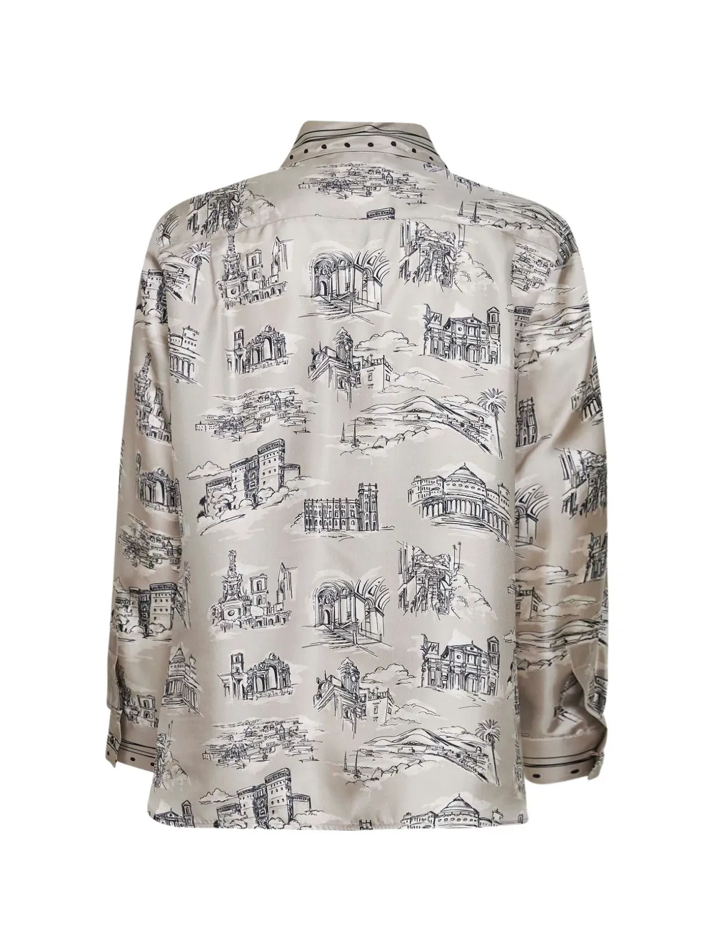 Max Mara Blouse met patroon Beige
