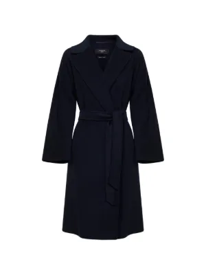 Max Mara ベルテッド コート | ブルー | FARFETCH JP