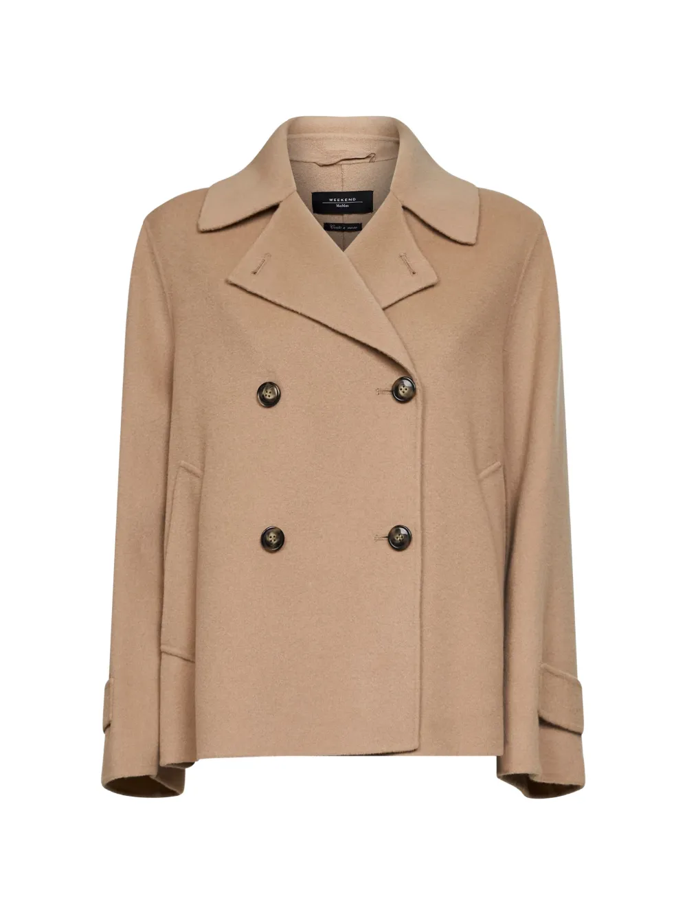 Weekend Max Mara double-breasted welt-pocket coat - Toni neutri