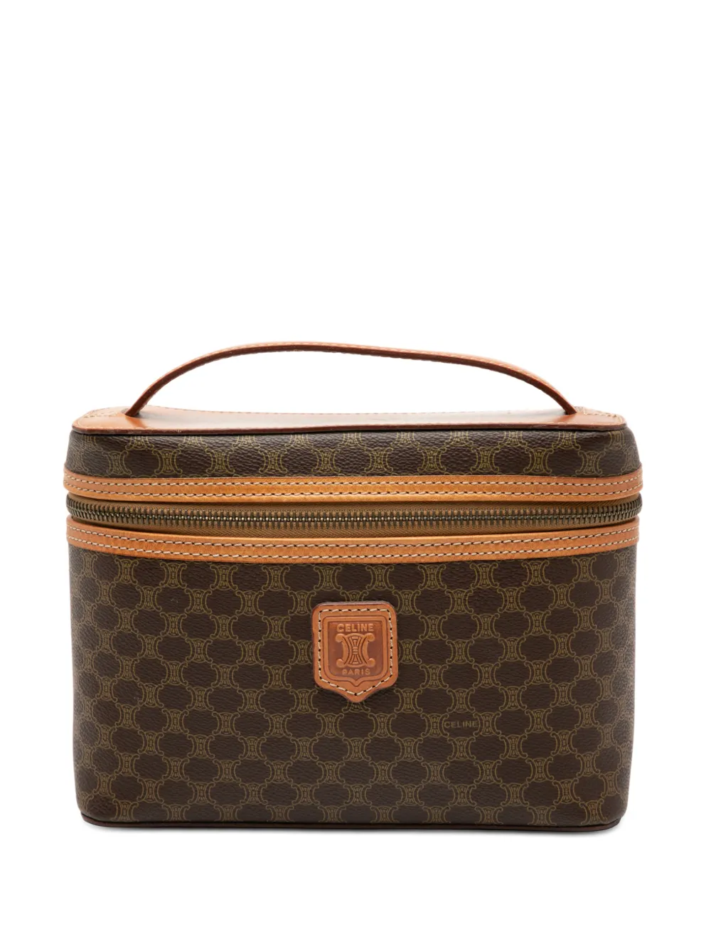 Celine Pre-Owned Trousse Macadam in tela cerata 1996 - Marrone