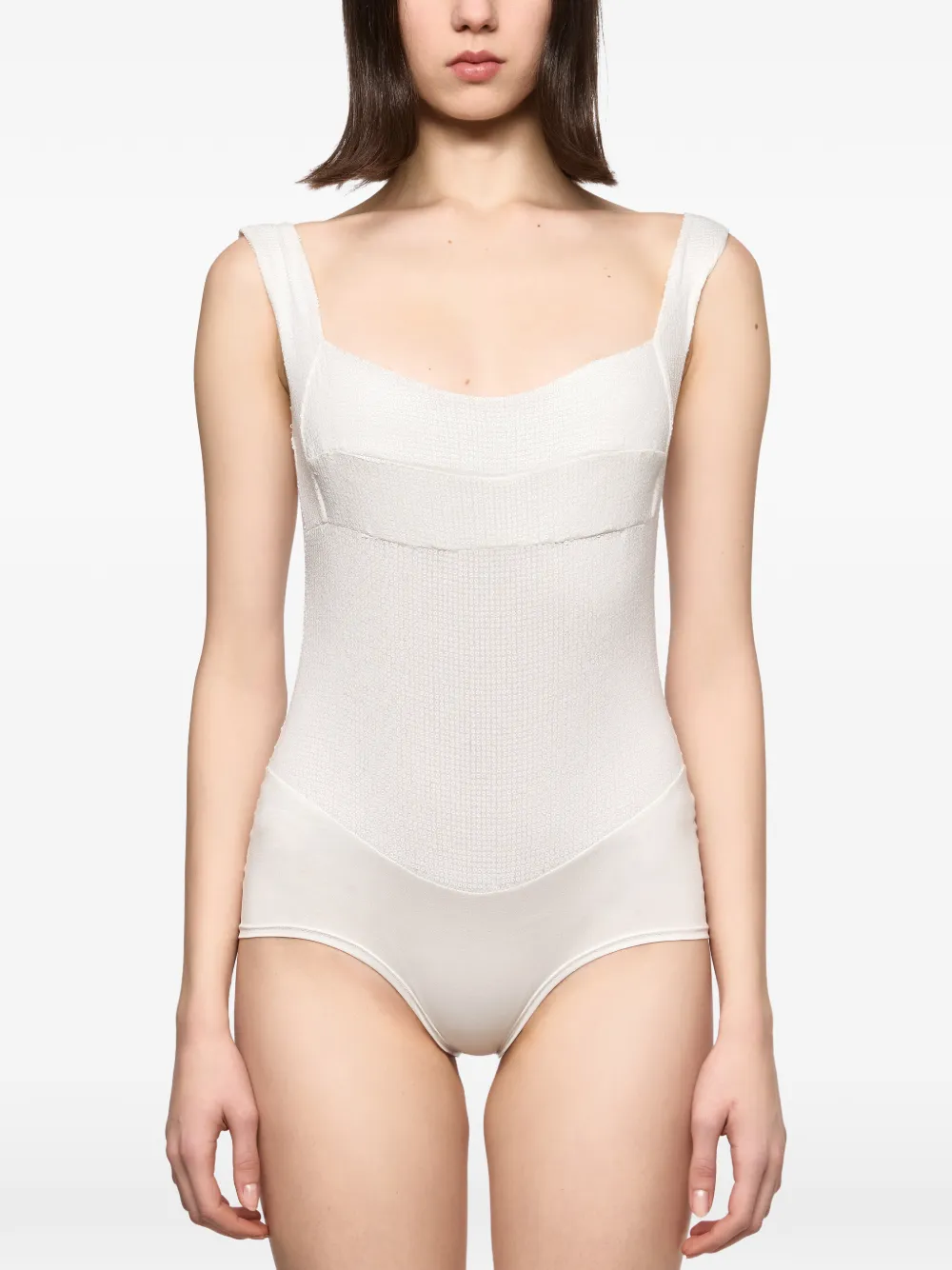 Atu Body Couture sequin bodysuit - Bianco