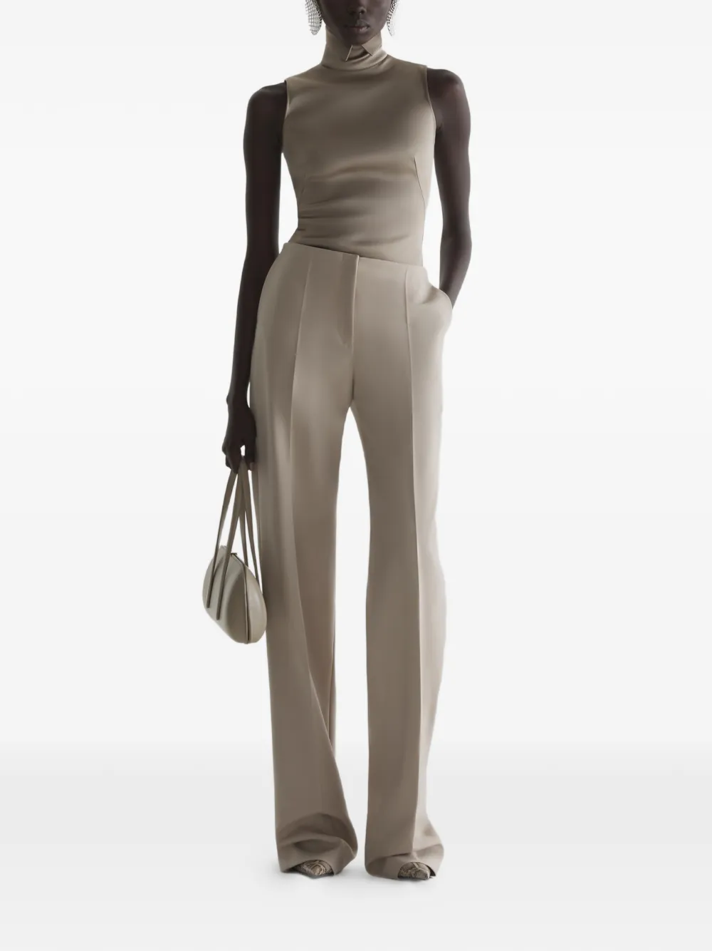  Mugler Tuxedo Top - Neutrals 