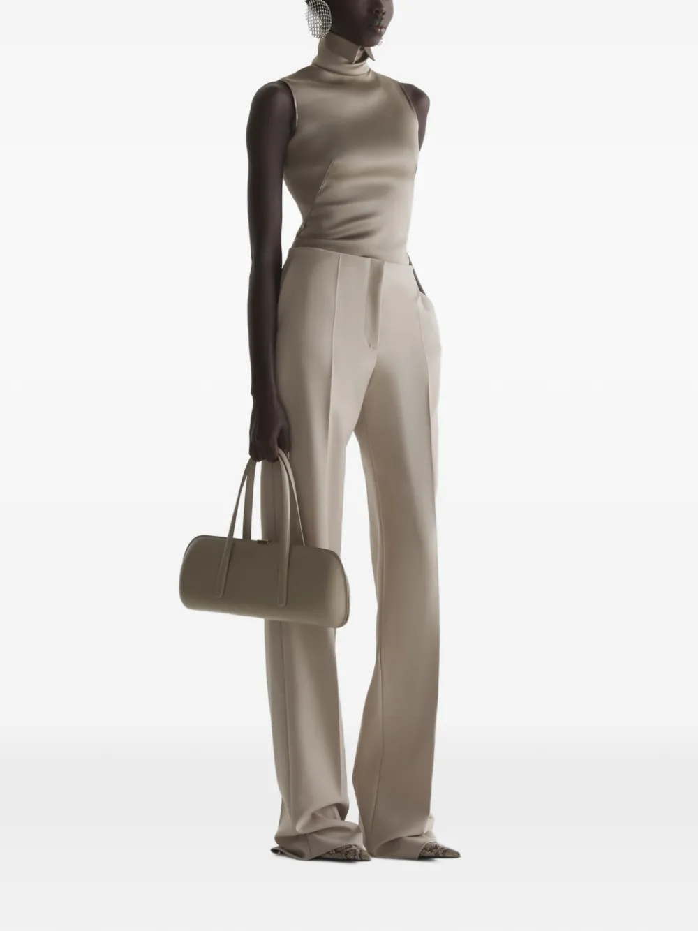  Mugler Tuxedo Top - Neutrals 