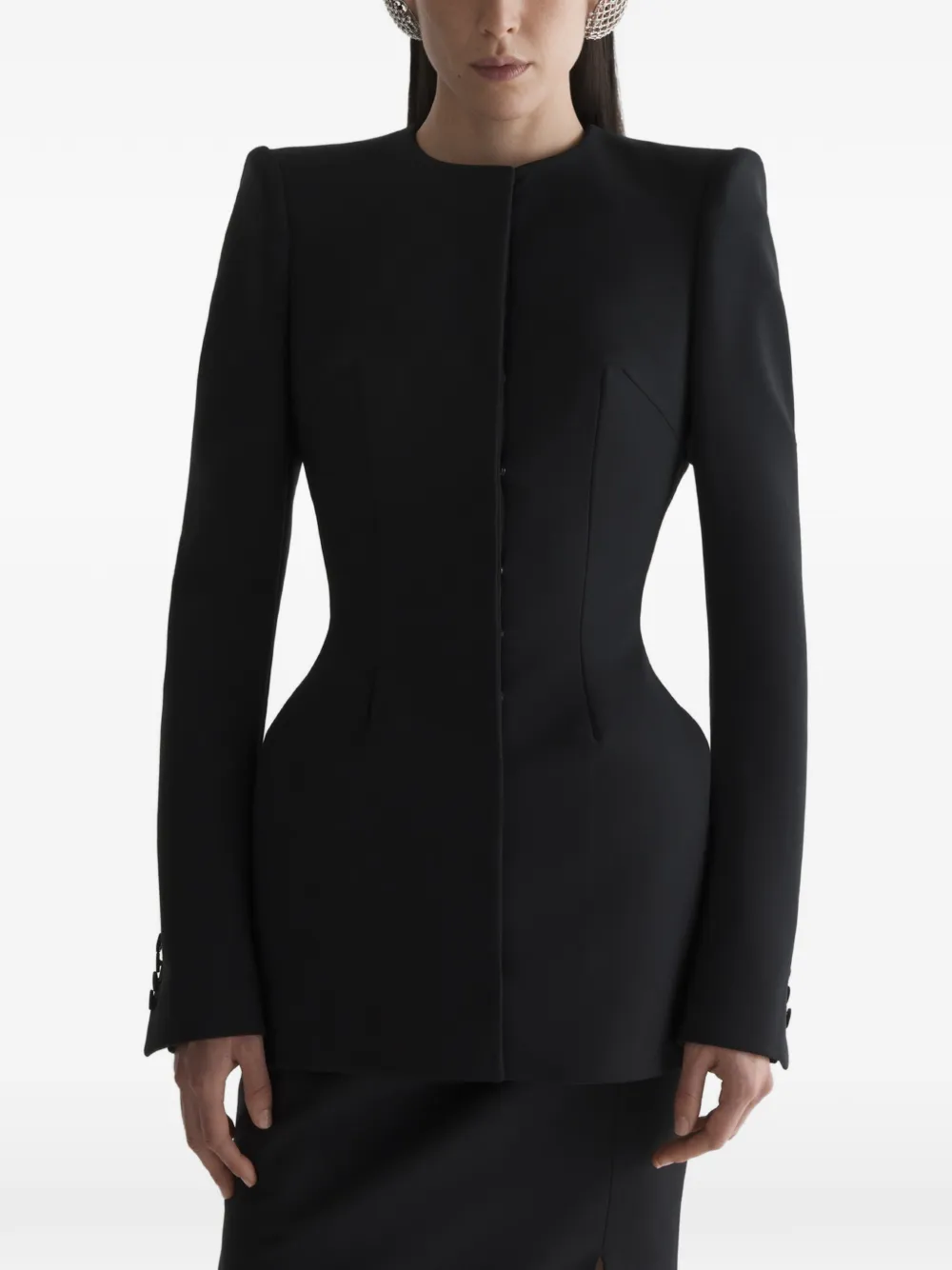 Mugler Giacca Hourglass - Nero