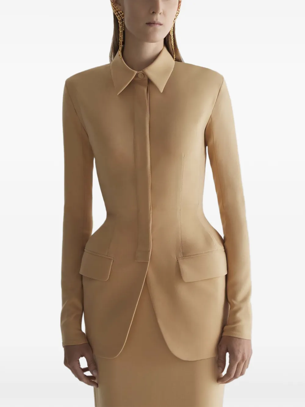 Mugler Hourglass jack Beige