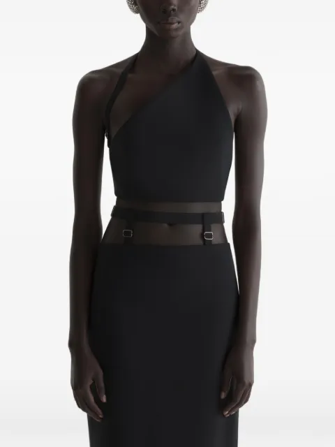 Mugler top corto con aberturas