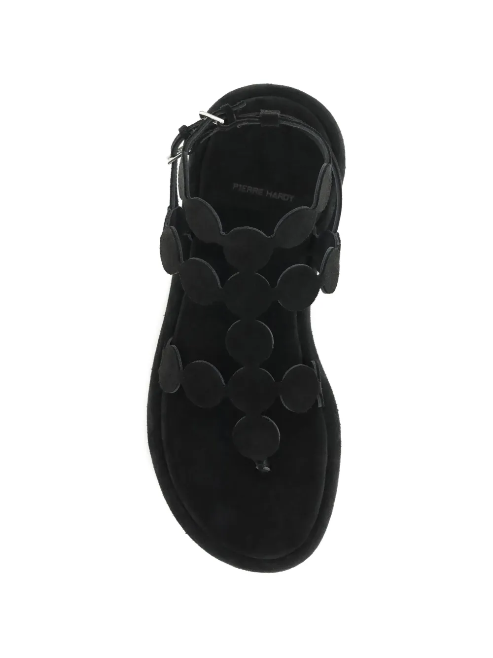 Pierre Hardy geometric cage suede sandals Zwart