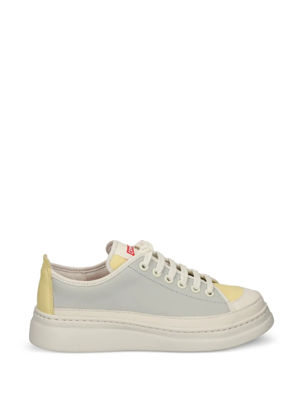 Camper Twins platform leather sneakers Geel