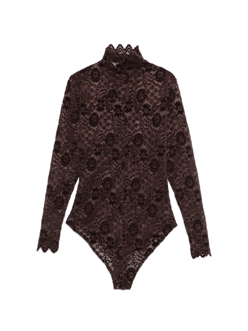  Atu Body Couture Lace Bodysuit - Brown 