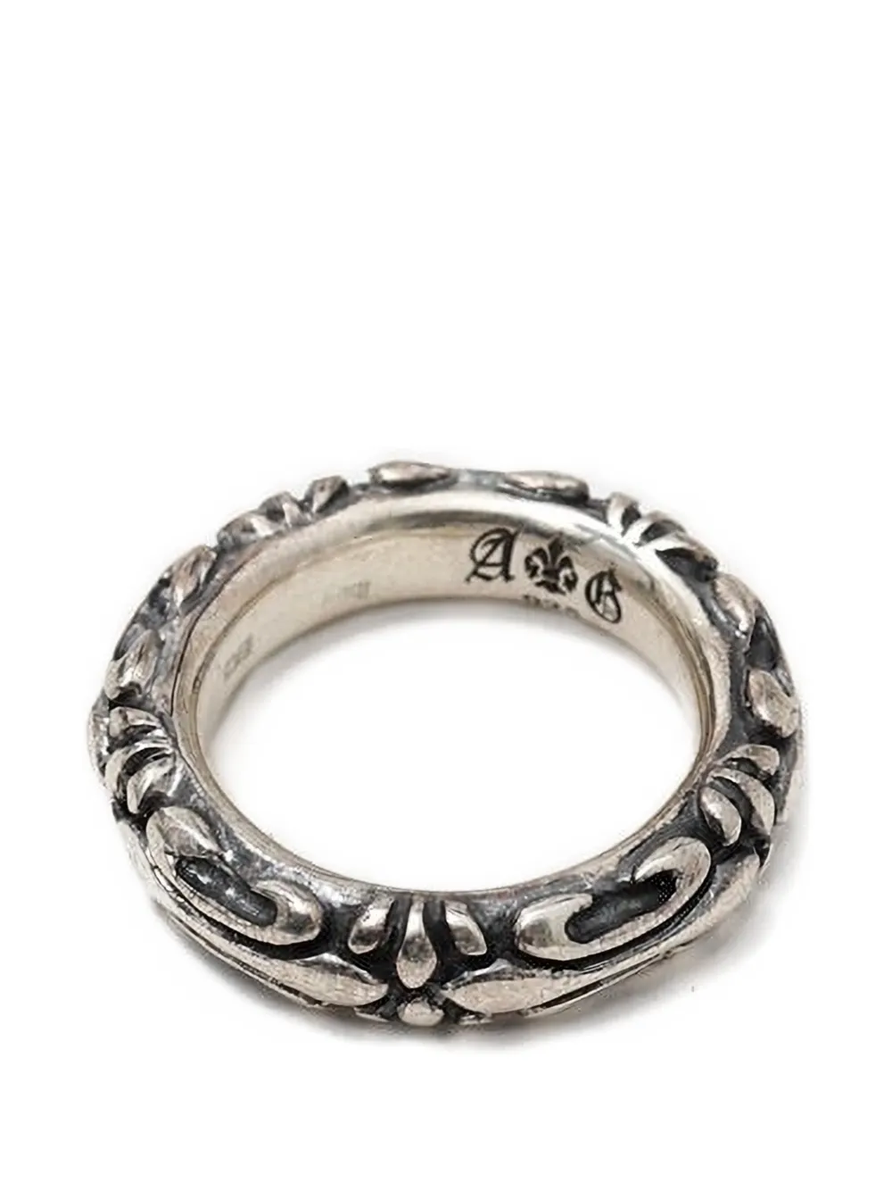 Amal Guessous engraved ring - Argento