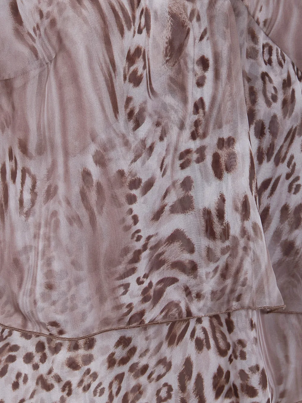  Blugirl Ruffled Animal-print Top - Neutrals 