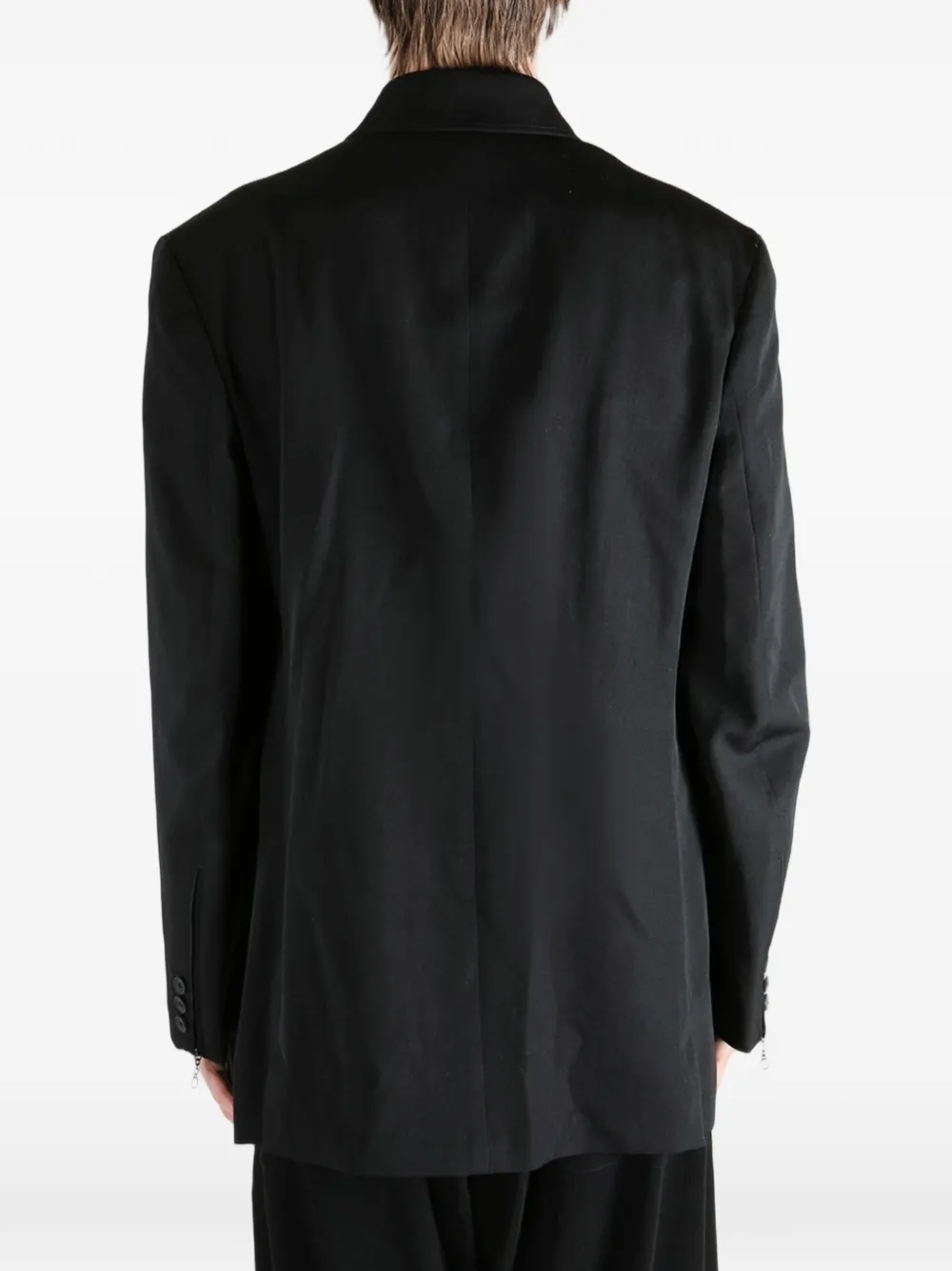 Button-Up Gabardine Jacket