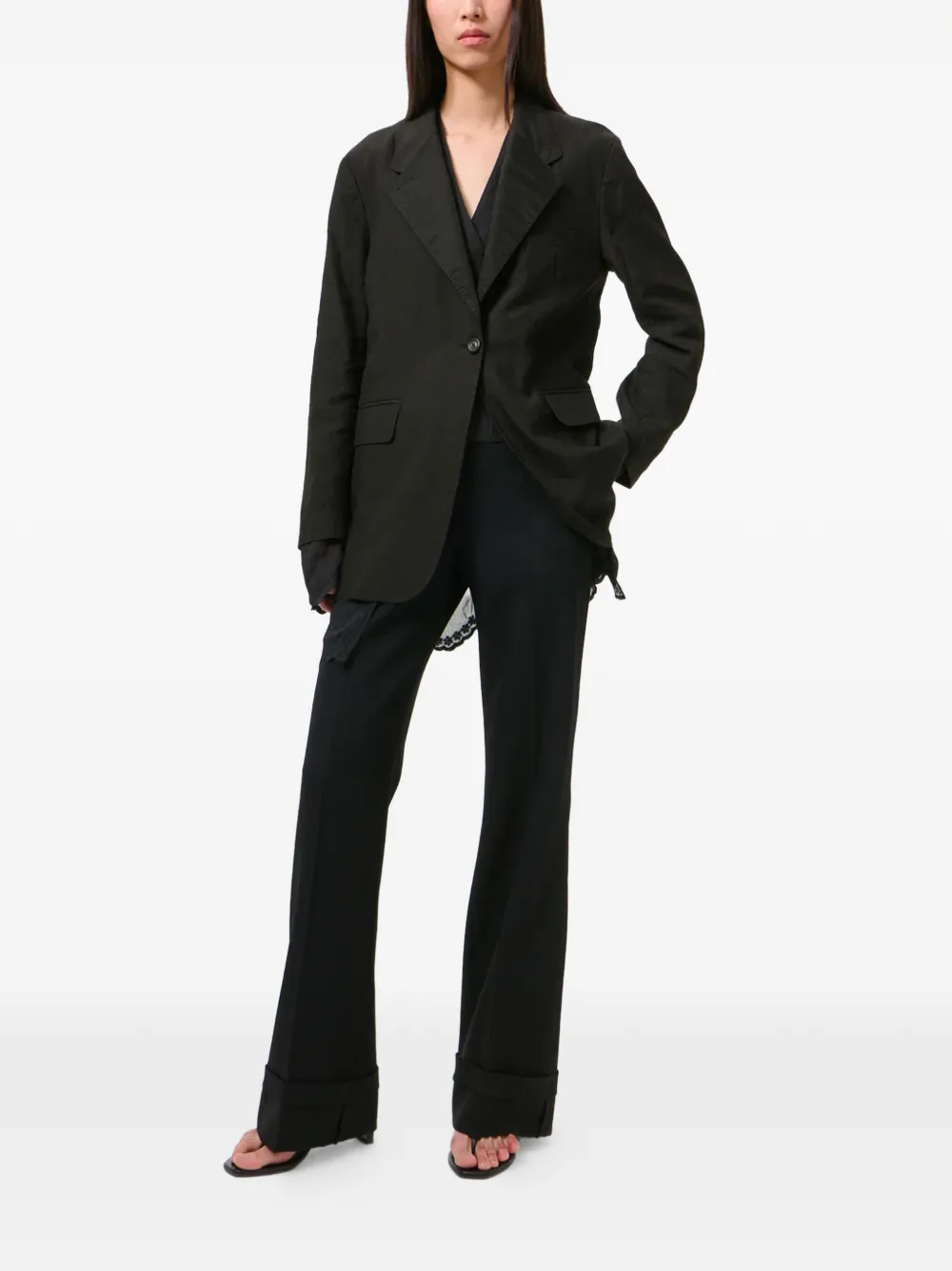  Our Legacy Reversible Drip Single-breasted Blazer - Black 