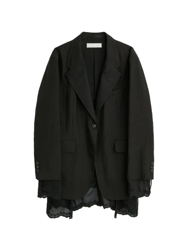 OUR LEGACY Reversible Drip Blazer in Black