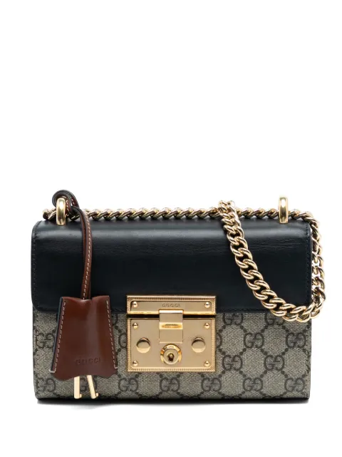 Gucci Pre-Owned 2016-2026 Small GG Supreme Padlock crossbody bag