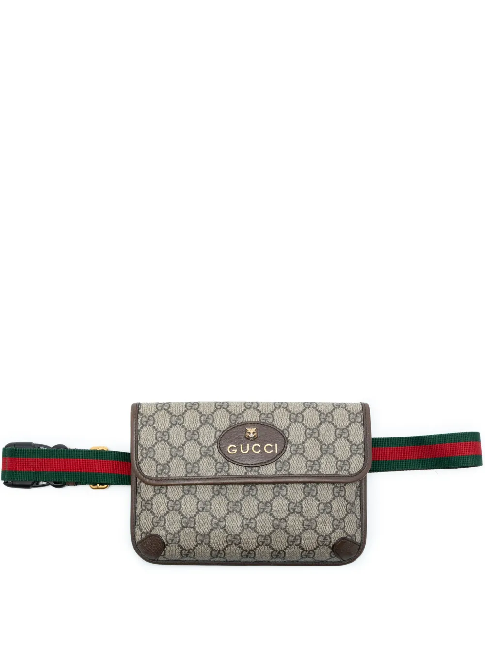 Gucci Pre-Owned 2016-2026 GG Supreme Web Neo Vintage belt bag - Marrone
