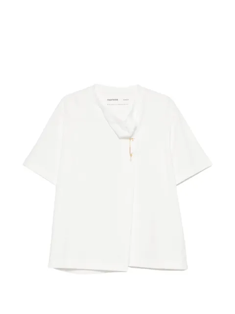 Carven draped-detail T-shirt
