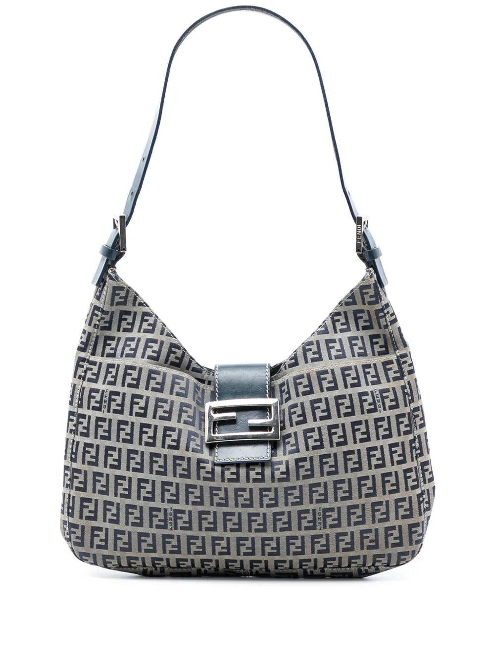 Fendi Pre-Owned 2000-2010 Zucchino Canvas shoulder bag - Blu