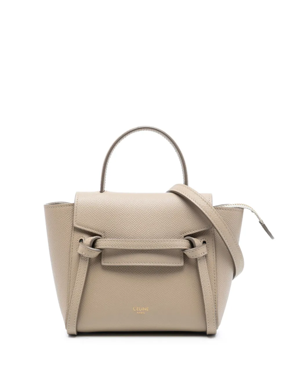 Celine Pre-Owned 2020 Pico Grained Calfskin Belt Bag satchel - Marrone