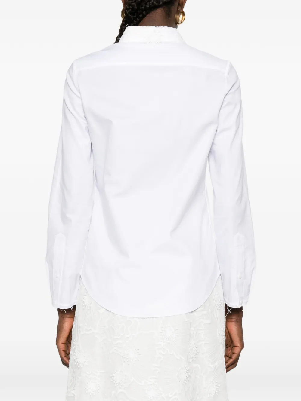 Powerful Ease Lace-Collar Shirt