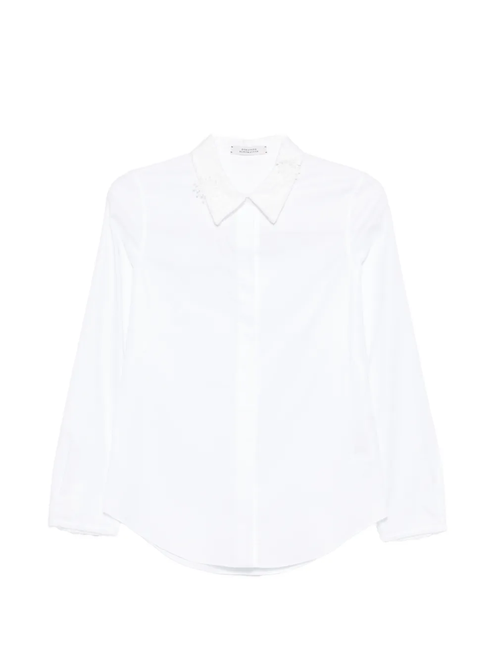 Dorothee Schumacher Powerful Ease lace-collar shirt - Bianco
