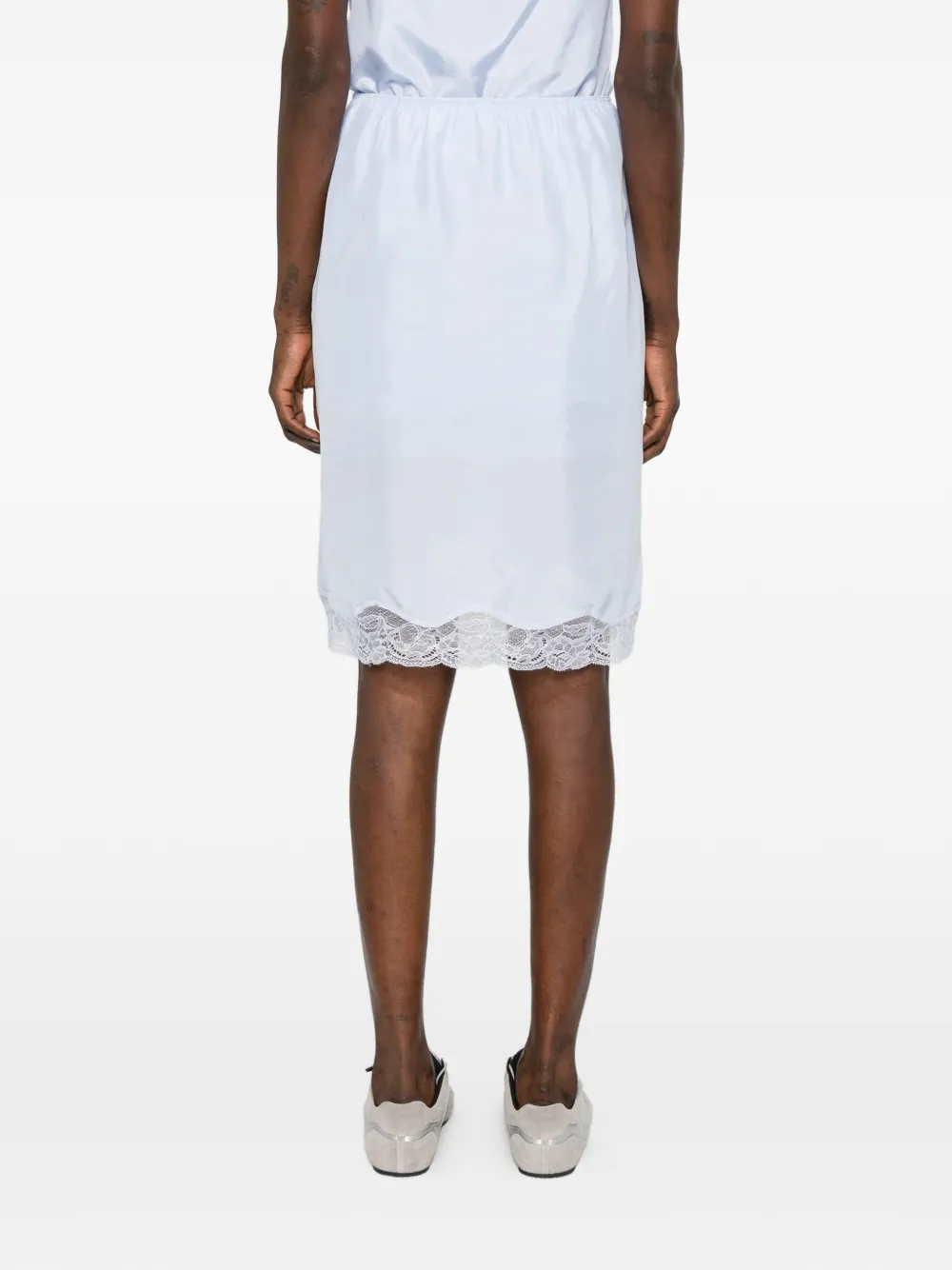 Dorothee Schumacher Playful Volumes midi-rok met kanten afwerking Blauw
