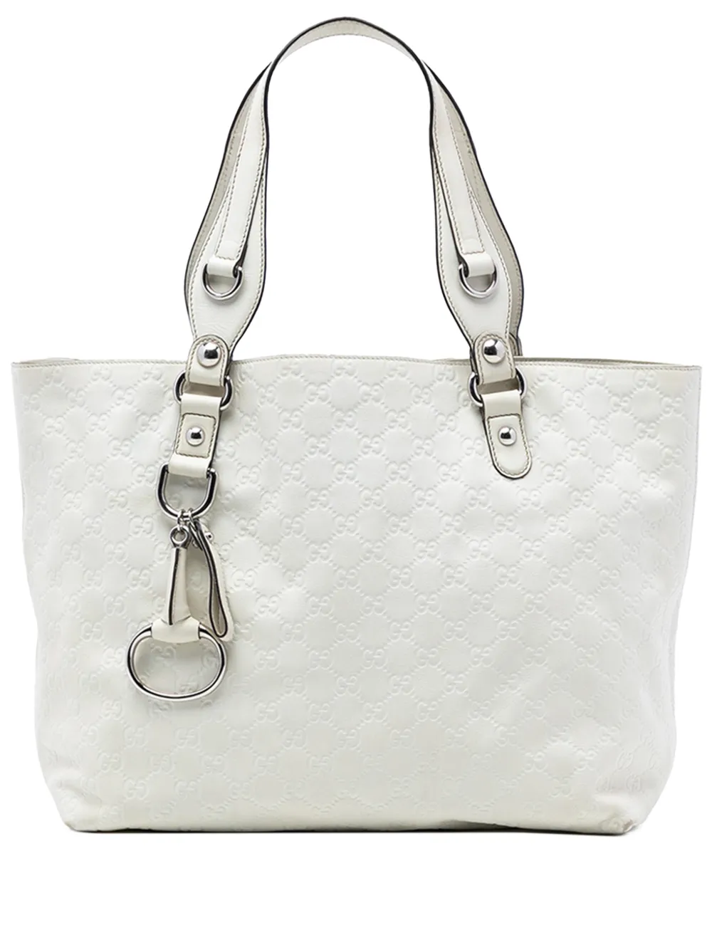 Gucci Pre-Owned Borsa tote Guccissima Icon Bit media 2016-2025 - Bianco