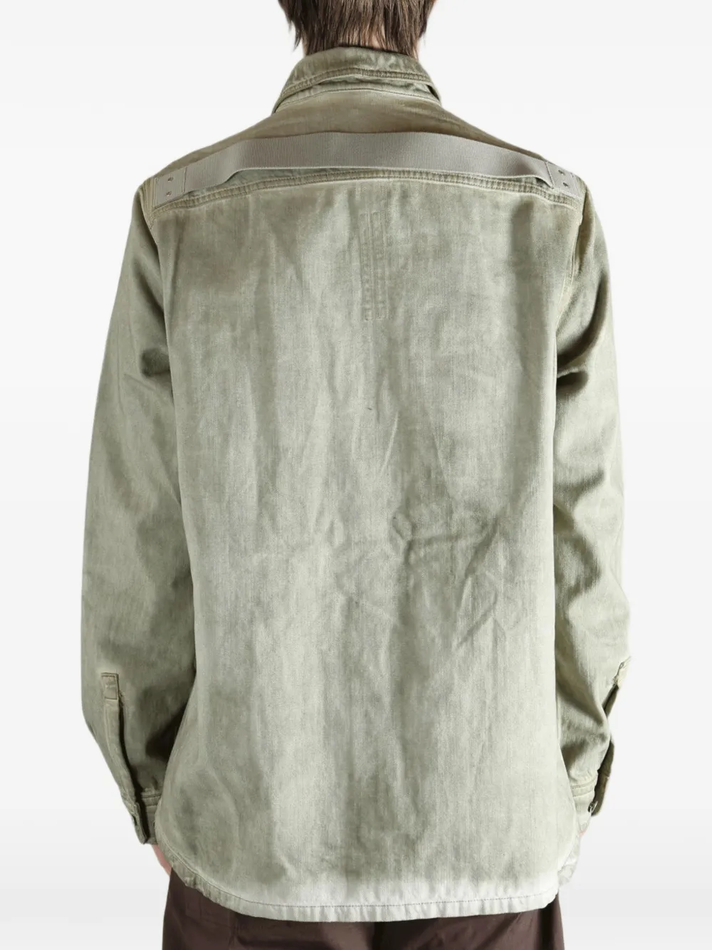 Rick Owens DRKSHDW Denim overhemd Groen