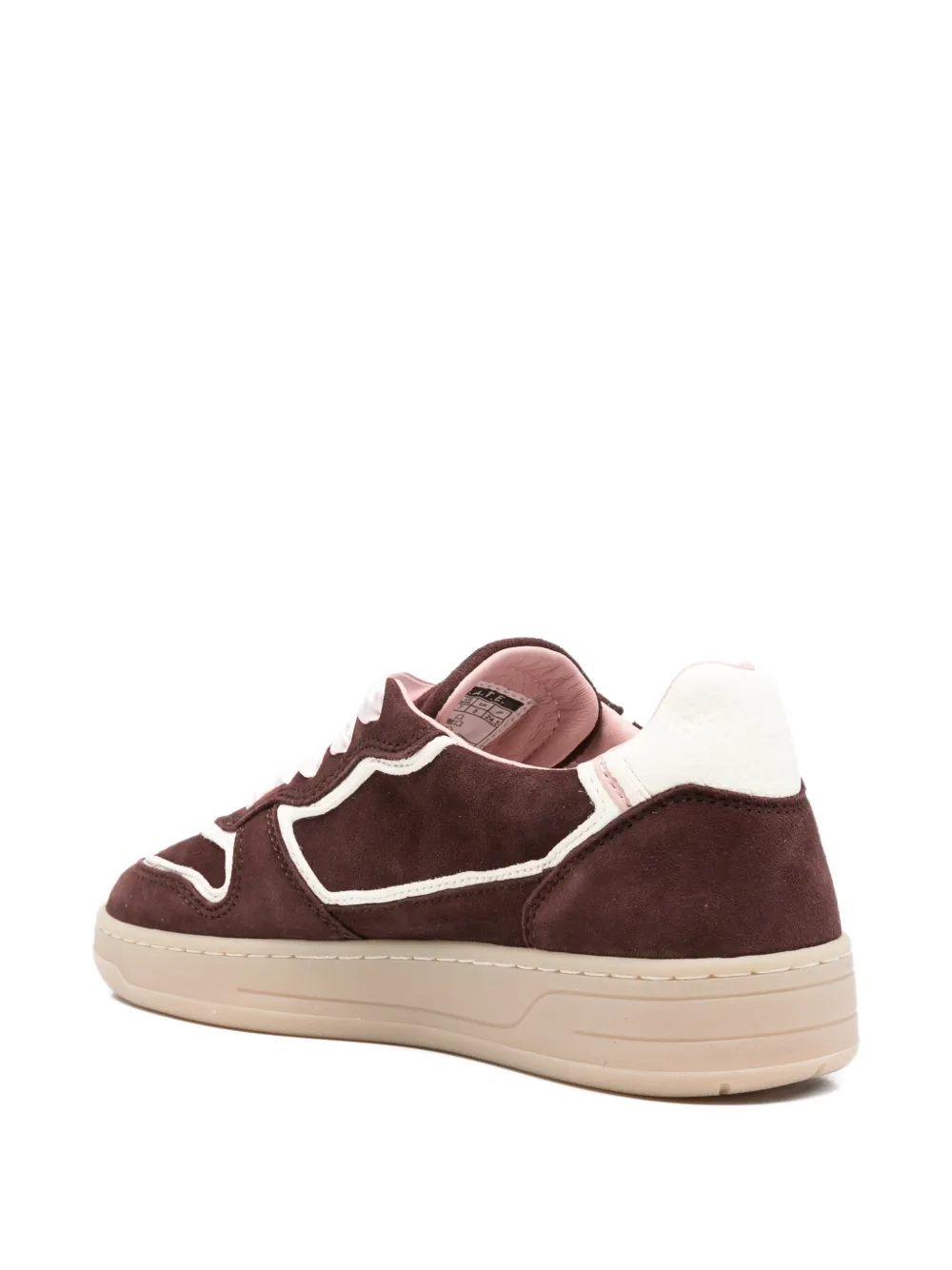 D.A.T.E. Court 2.0 gekleurde sneakers Bruin