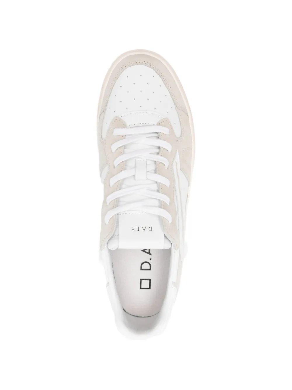 D.A.T.E. Torneo pure basic sneakers Wit