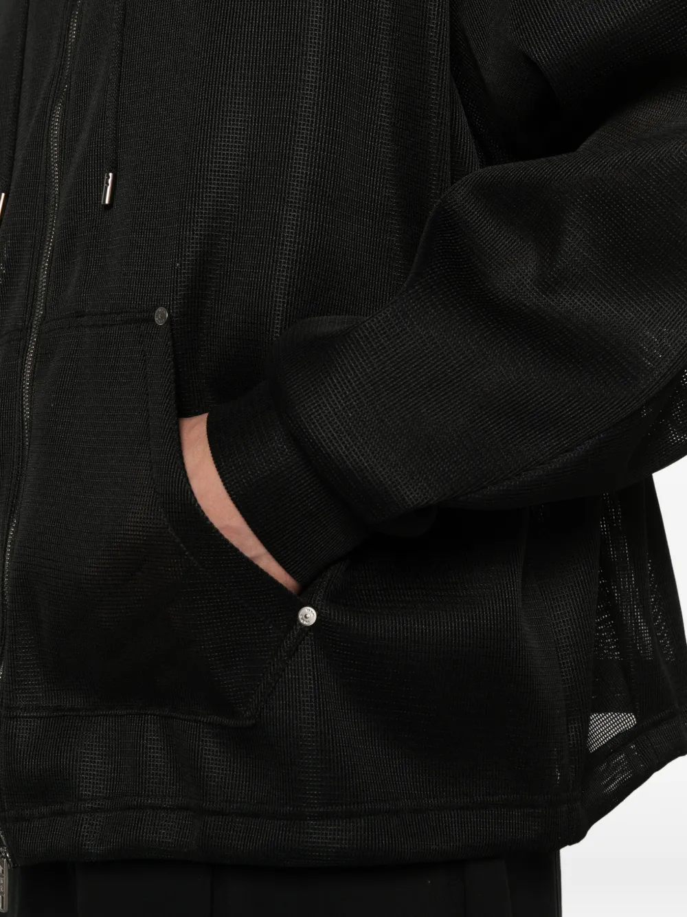 Wooyoungmi Hoodie met rits Zwart