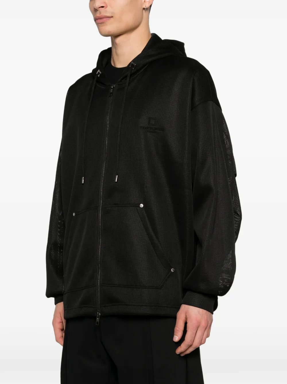 Wooyoungmi Hoodie met rits Zwart