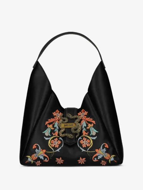 Just Cavalli floral snake shoulder bag