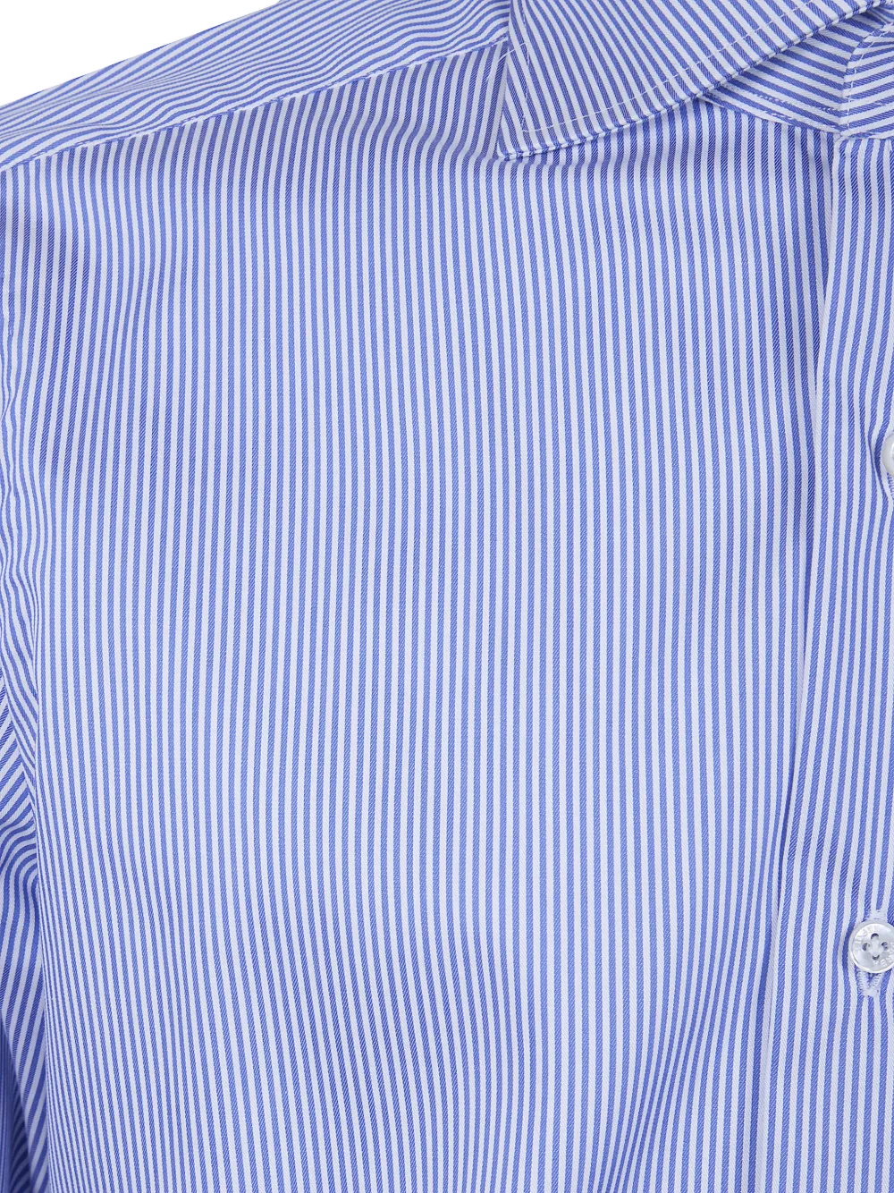Barba Gestreept overhemd Blauw