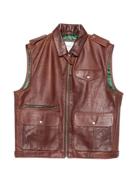 FOUND pocket leather jacket