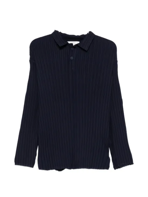 Gongdid Design pleated polo shirt