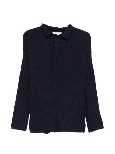 Gongdid Design pleated polo shirt