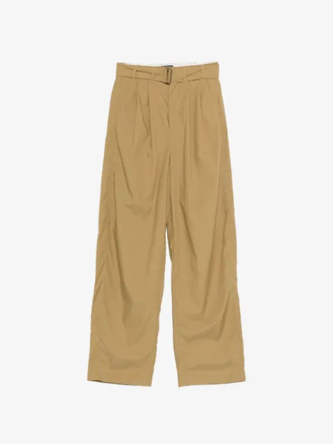 Soeur belted pleated trousers